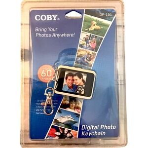 New Coby DP-151‎ 1.5" Blue Digital Picture Keychain 60 Photos Brand New